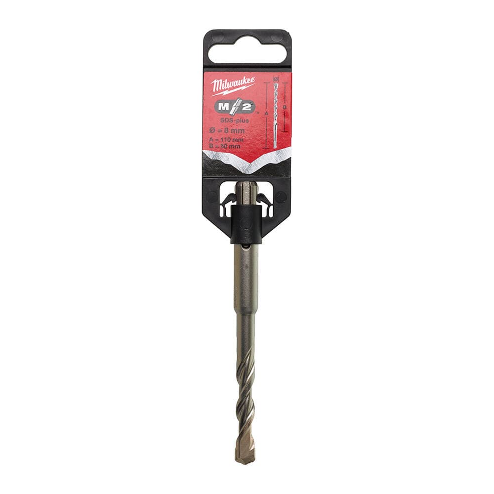 Milwaukee 8x110 mm SDS-Plus MS2 Seri 2 Elmaslı Matkap Ucu