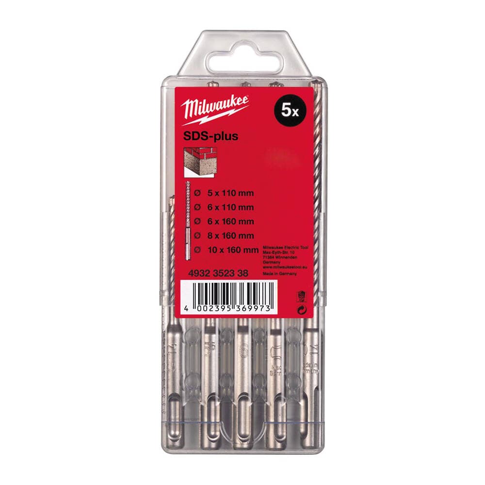 Milwaukee 5 Parça MS2 Seri 2 Elmas SDS-Plus Matkap Uç Seti