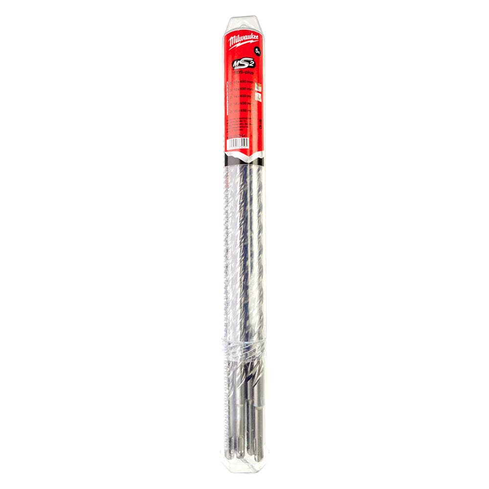Milwaukee MS2 Seri 2 Elmaslı SDS-Plus Matkap Uç Seti 5'li
