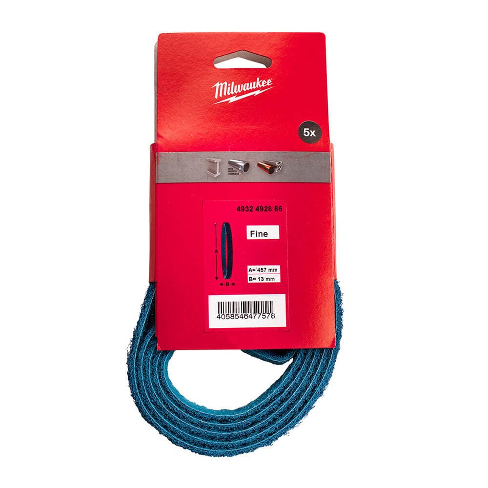 Milwaukee 13x457 Şerit Bant Zımpara Nw İnce - 5'li
