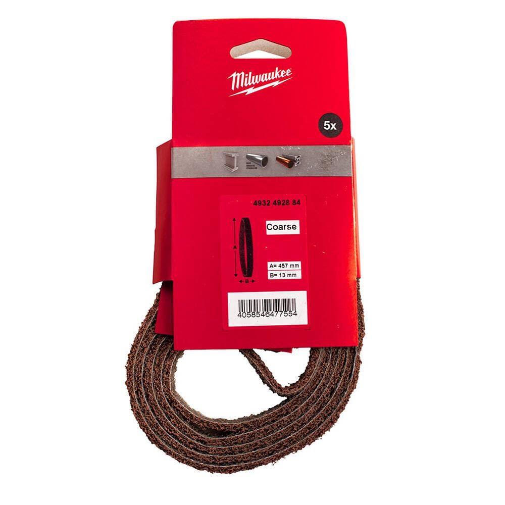 Milwaukee 13x457 Şerit Bant Zımpara Nw Kaba - 5'li