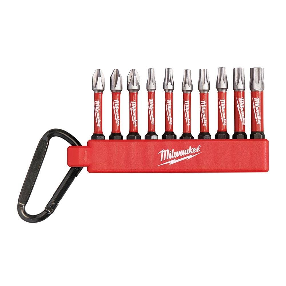 Milwaukee 10 Parça Shockwave Karabiner Bits Uç Set