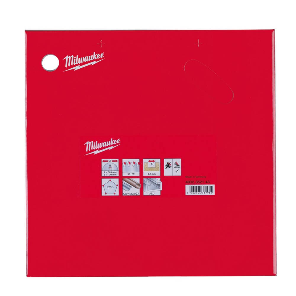 Milwaukee 305x30 mm 96 Diş Sunta Kesme Testeresi