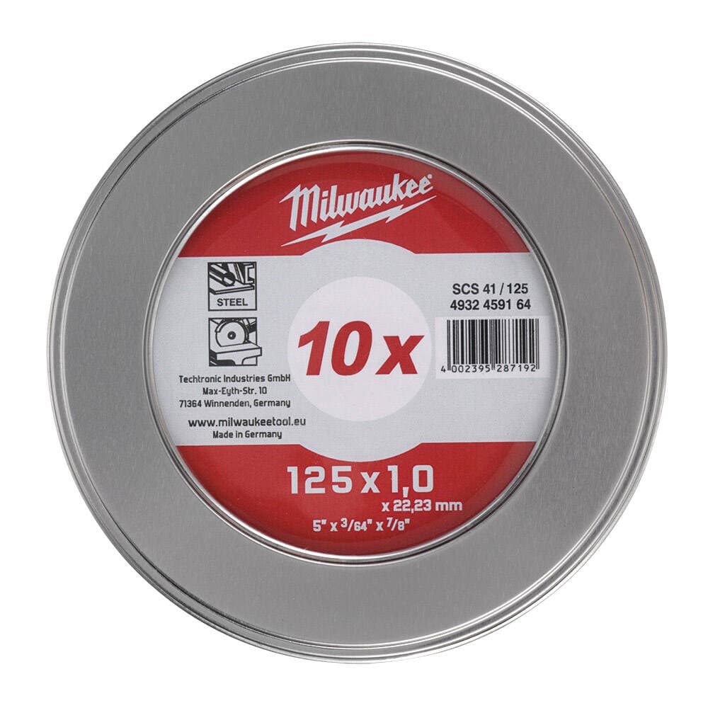 Milwaukee Taş Metal Kesme Inox 125X22X1 10’Lu Metal Kutu