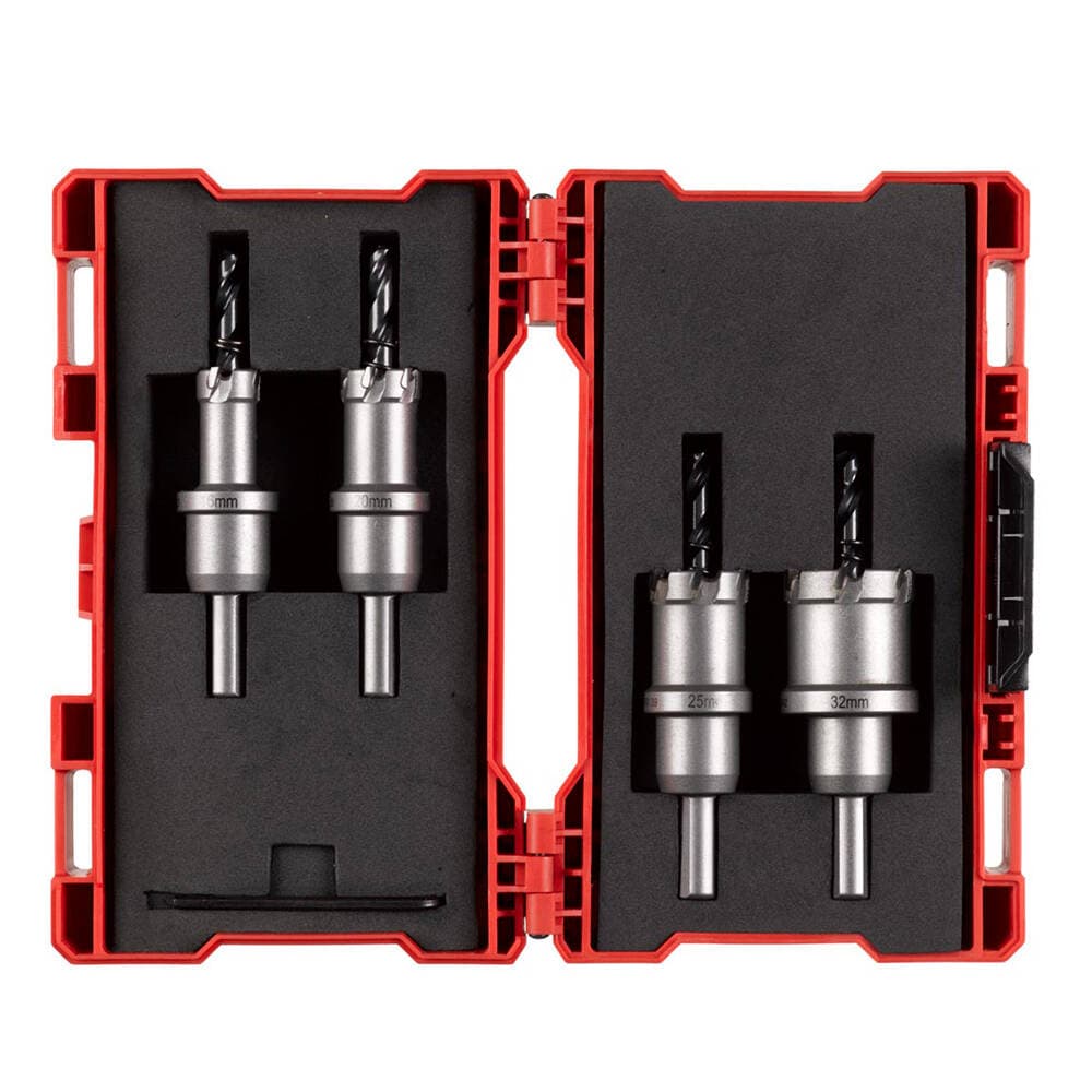 Milwaukee TCT Carbide Hole Saw 4 Piece Set 16.20.25.32 mm+3/8 Allen