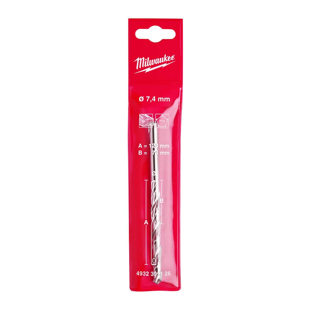 Milwaukee 7.4 x 120 mm HSS TCT Universal Merkezleme Ucu