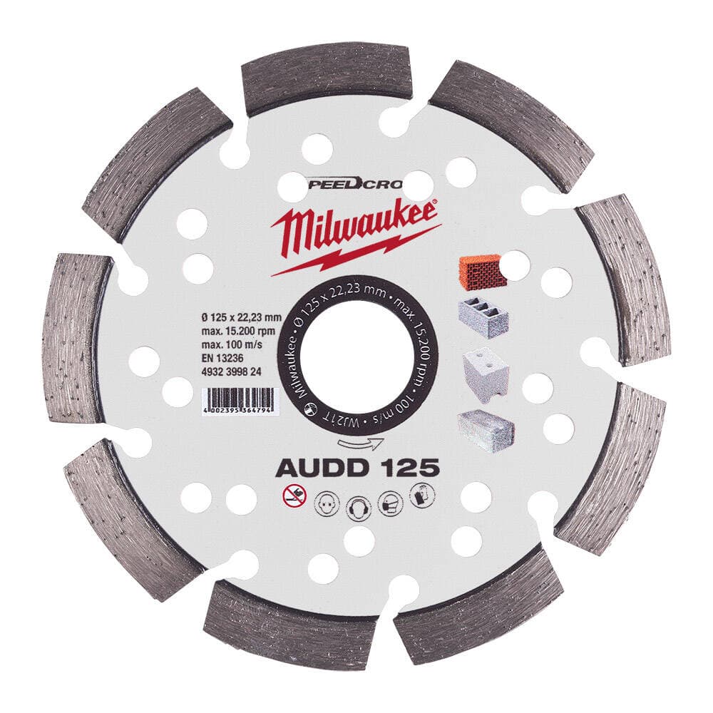Milwaukee AUDD 125x22 mm Premium Elmas Testere