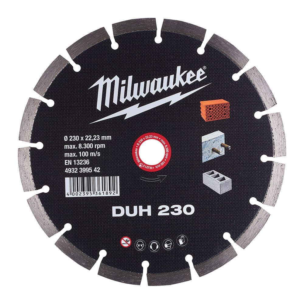 Milwaukee DUH 230x22 mm Sert Malzemeler için Beton Testeresi