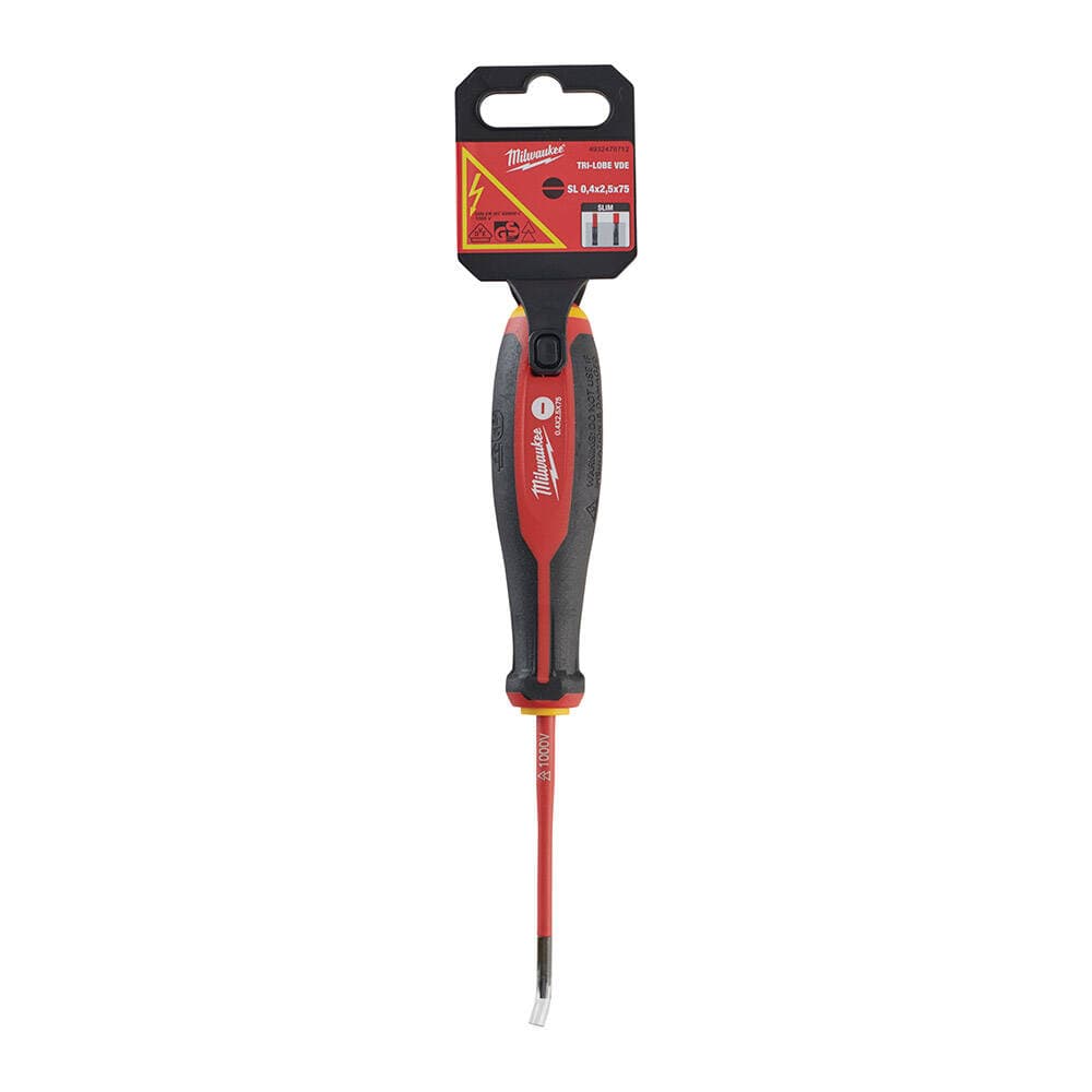 Milwaukee 0.4x2.5x75 TRI-LOBE VDE Tornavida