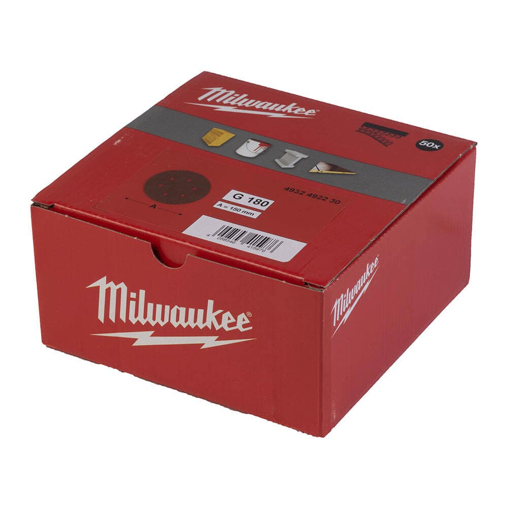Milwaukee 150 mm 180 Kum Eksantrik Zımpara - 25'li