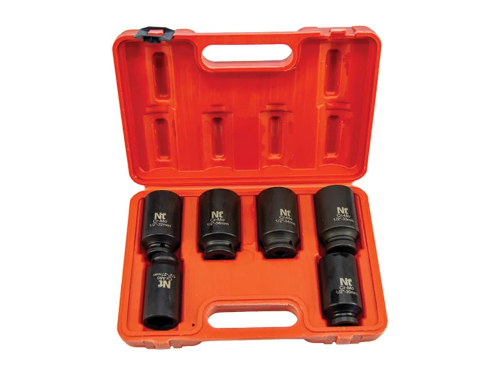 NT Tools 1/2″ CrMo Impact Socket Set 6 Pieces NDSET12B