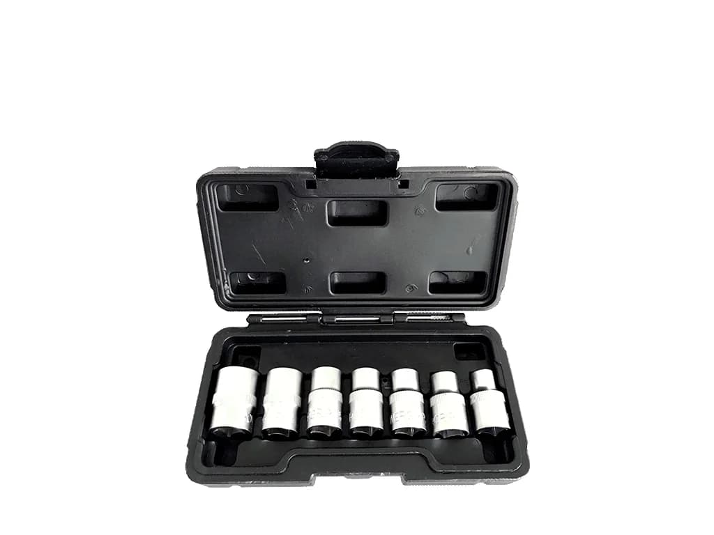 NT Tools 1/2″ CrV E-Torx Socket Set 7 Pieces NCSET81