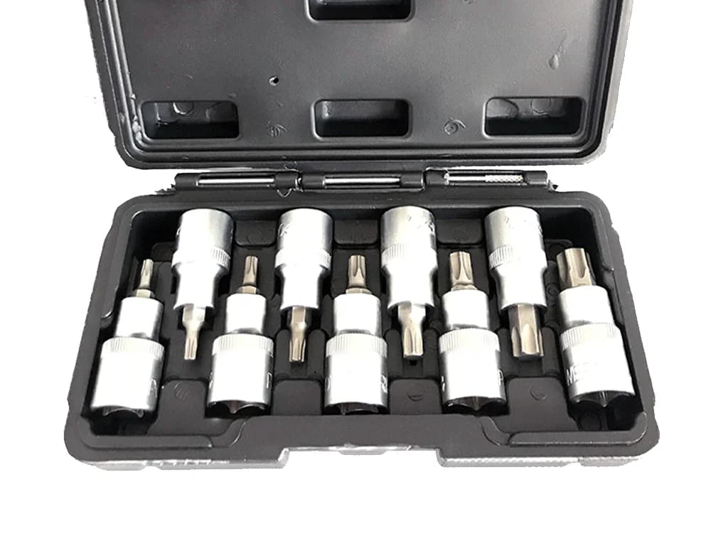 NT Tools 1/2″ CrV Torx Bit Socket Set 9 Pieces NCSET87