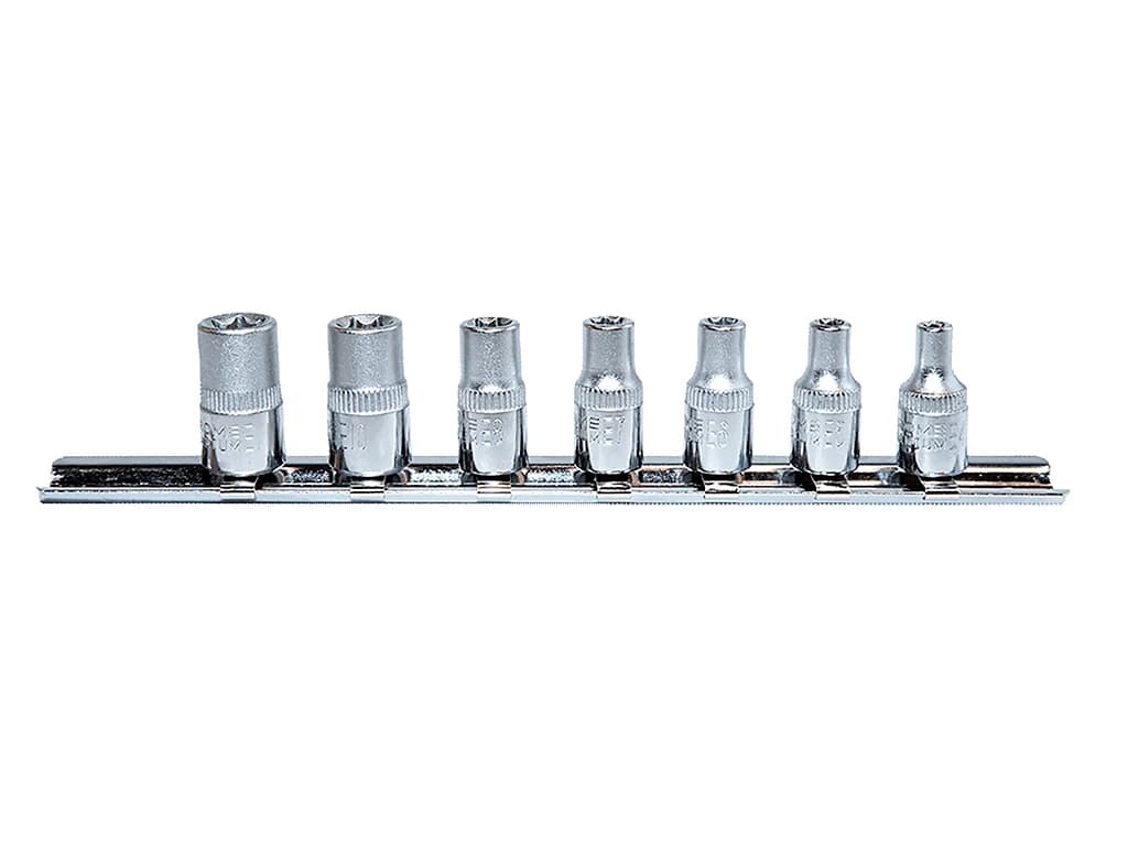 NT Tools 1/4″ CrV E-Torx Socket Set 6 Pieces NCSET14E