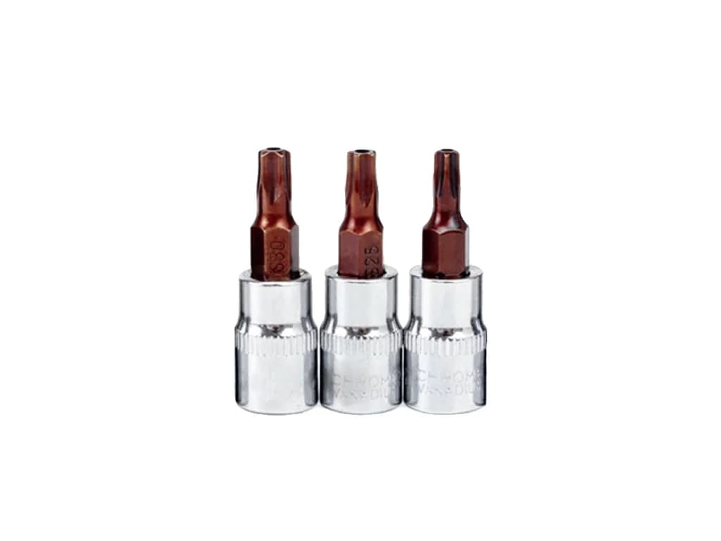 NT Tools 1/4″ Tamper-Proof Star CrV S2 Bit Sockets