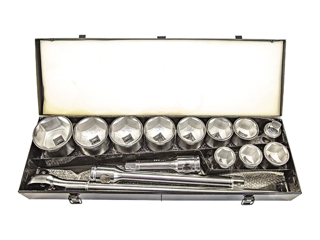 NT Tools 1″ 6-Point CrV Socket Set 16 Pieces NCSET1