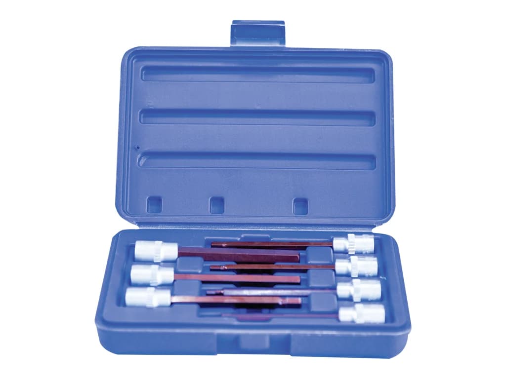 NT Tools 3/8″ S2 Hex Extra-Long CrV Bit Socket Set 7 Pieces NCSETEU38AL