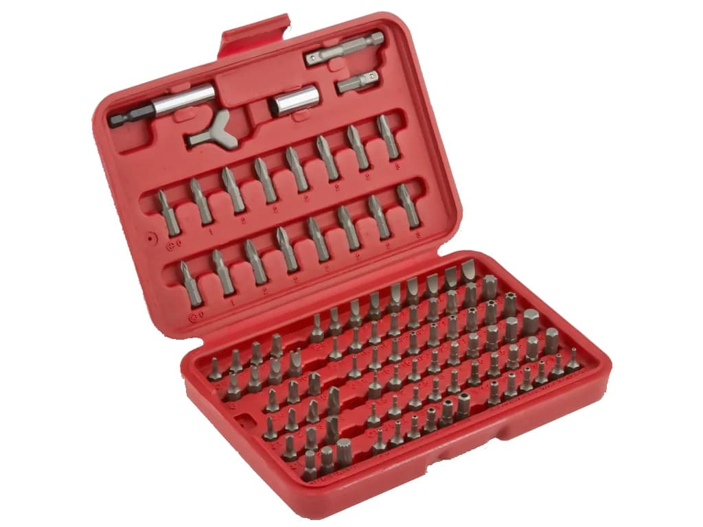 NT Tools CrV Bit Set 100 Pieces NCSETH100