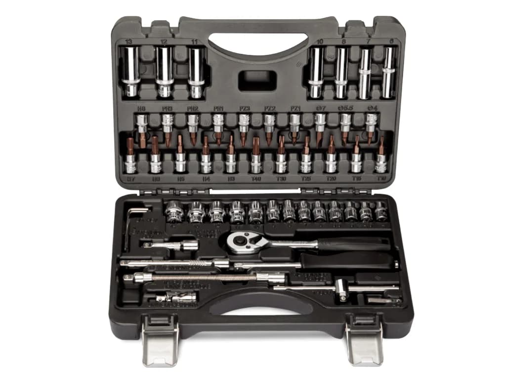 NT Tools CrV Socket Set 52 Pieces NCSET52