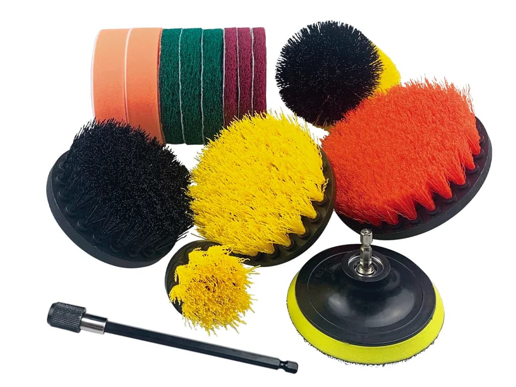 NT Tools Plastic Drill Brush Set 15 Pieces NTF24