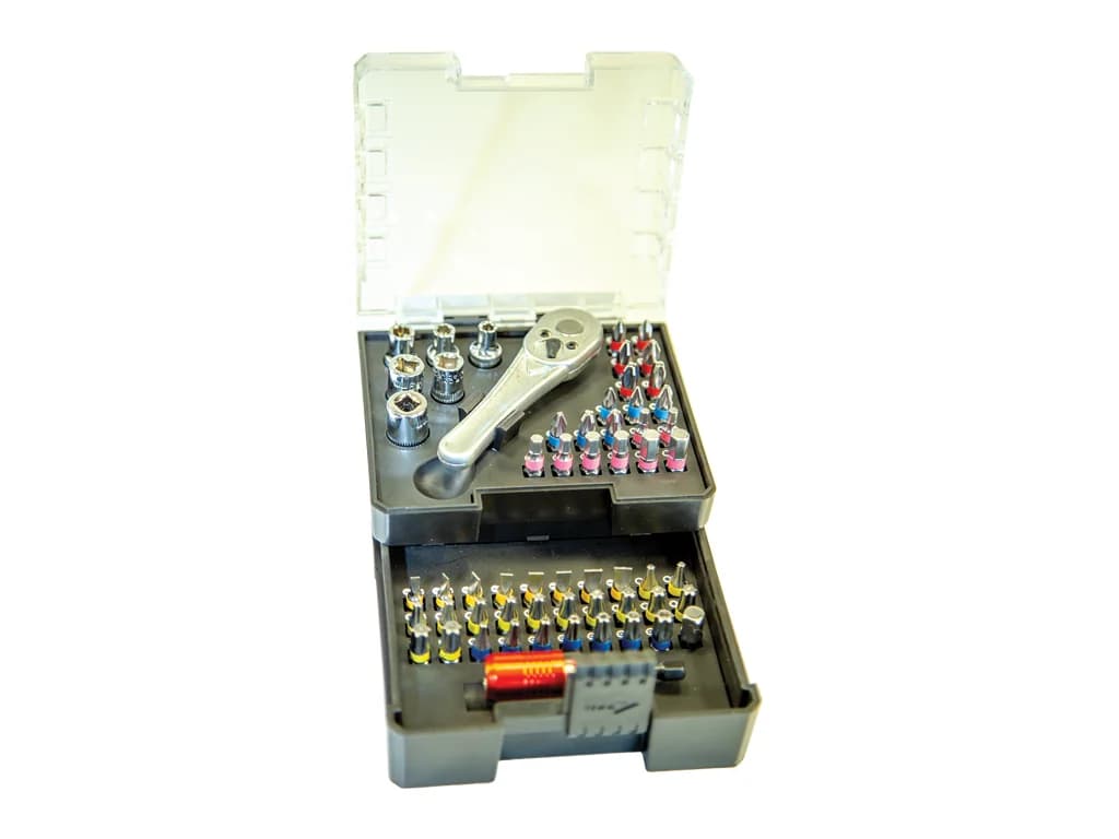 NT Tools S2 Bit and Socket Set 58 Pieces NCSETH058