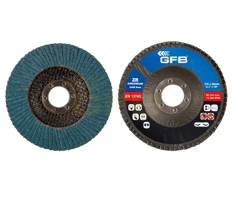 Zirkon.flap Disk Zımpara 115x100 Kum-Mavi