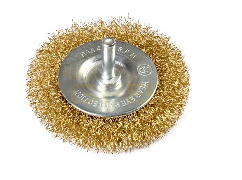GFB Crimped Pin Wheel Wire Brush 100 mm