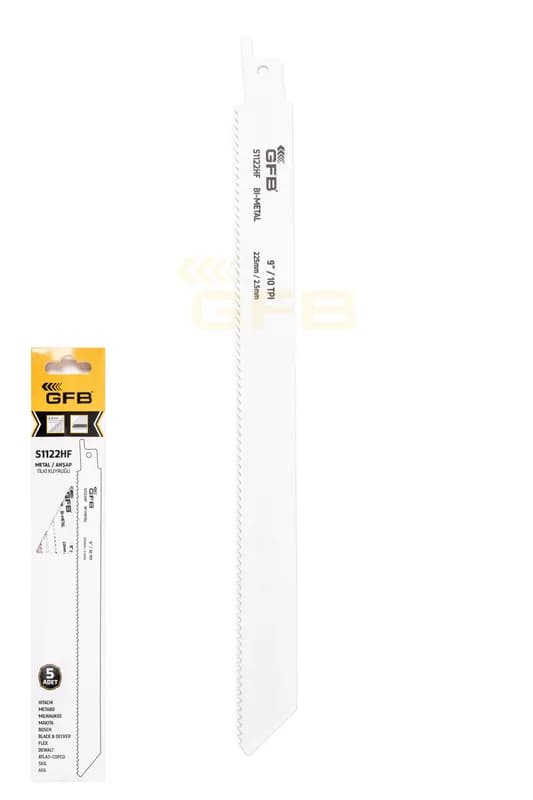 GFB Reciprocating Saw Blade S1122HF Pack of 5