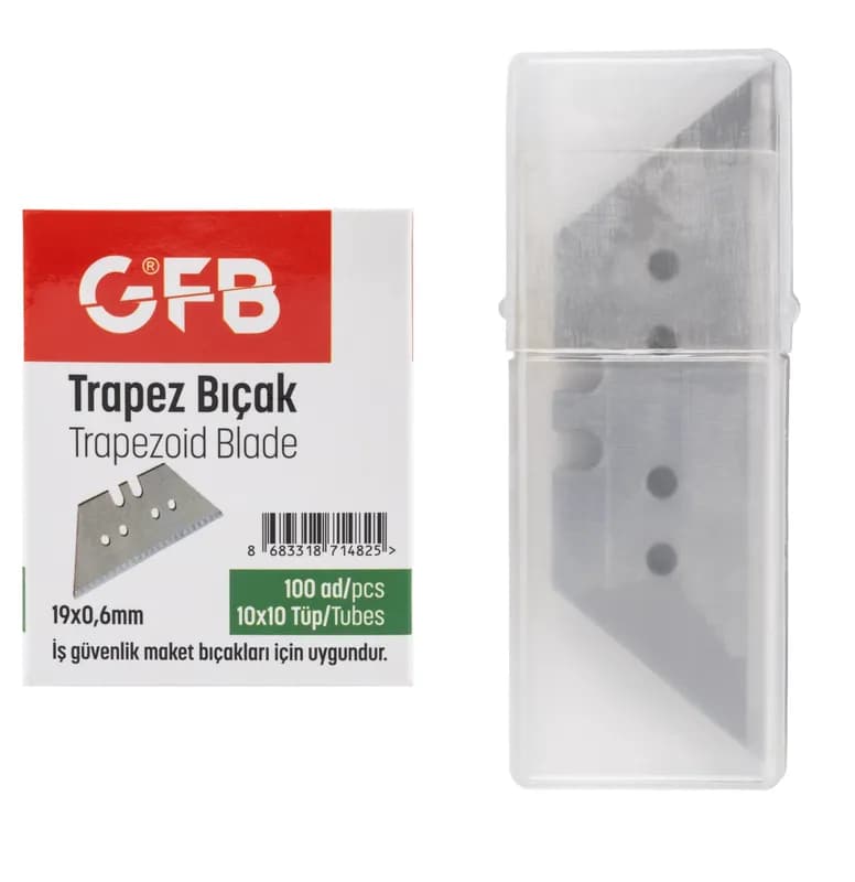 Trapez Maket Bıçağı Yedeği 19X0.6MM