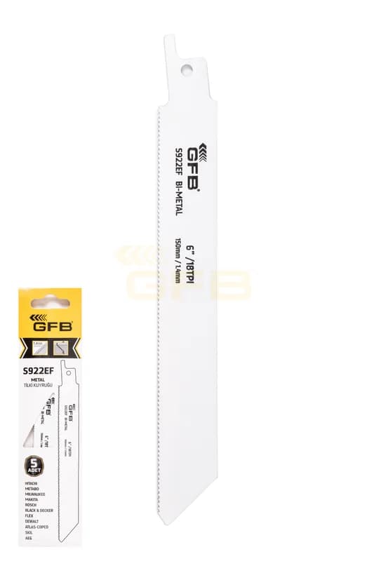 GFB Reciprocating Saw Blade S922EF Pack of 5