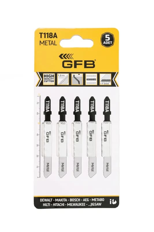 T-118-A Metal-Dekupaj Ağzı-5Lİ Paket