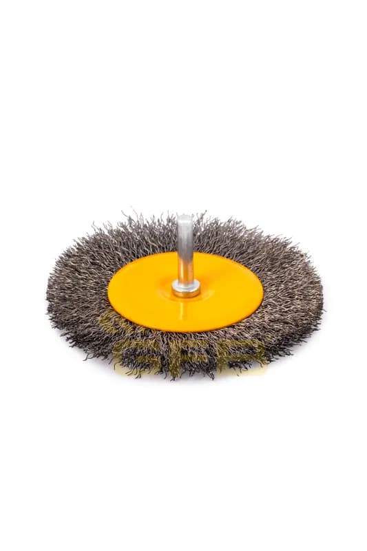 GFB Stainless Crimped Pin Wheel Wire Brush 100 mm