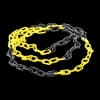 PLASTİK ZİNCİR 8 MM SARI SİYAH (100 metre koli fiyatı)