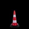 50 cm Trafik ve Reklam Konisi (Kauçuk Tabanlı)