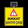 Dikkat Şantiye Çıkışı Sarı Zemin