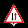 DİKKAT İKİ YÖNLÜ TRAFİK TABELASI ÇİFT TARAFLI