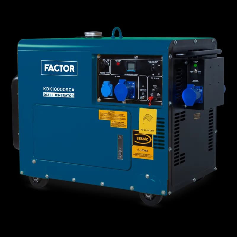 Factor FCKDK10000SCA Otomatik Kabinli Dizel Jeneratör 9,4 kVA
