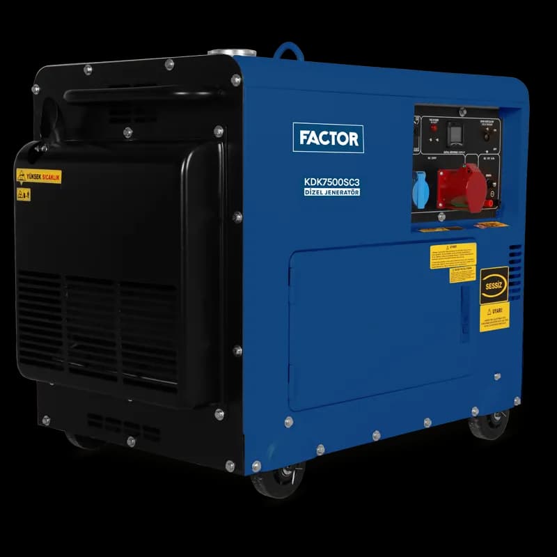 Factor FCKDK7500SC3 Kabinli Dizel Jeneratör 6,9 kVA