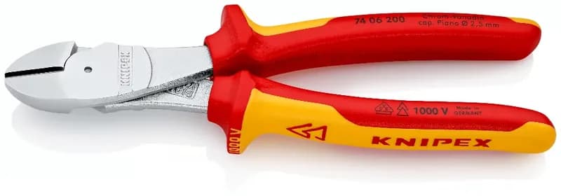 Knipex 74 06 200 Heavy Hızmet VDE Diagonal Cutters