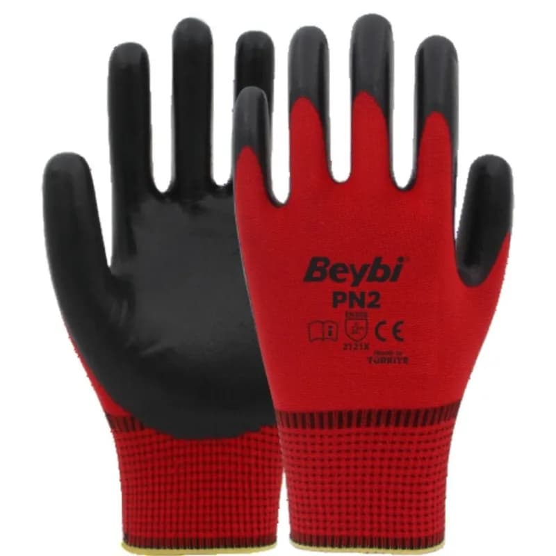 BEYBİ PN2 Eldiven Kırmızı-Siyah NO:9