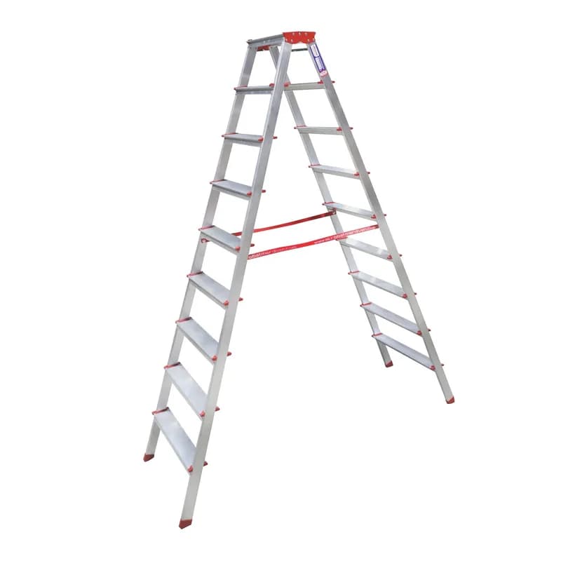 Akrobat Alüminyum Çift Çıkışlı Merdiven 9 Lu