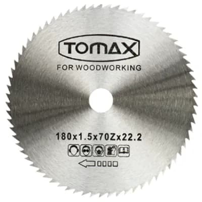 Tomax Ağaç Daire Test.elmassız 180X1.5X70ZX22.2