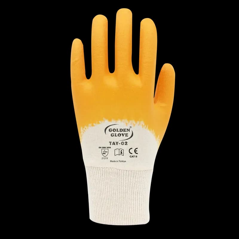 Golden Glove Tay-02 Nitril Eldiven Sarı NO:10