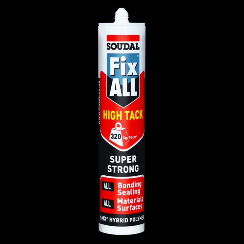 Soudal High Tack Fix All Adhesive Sealant 290 ml Black