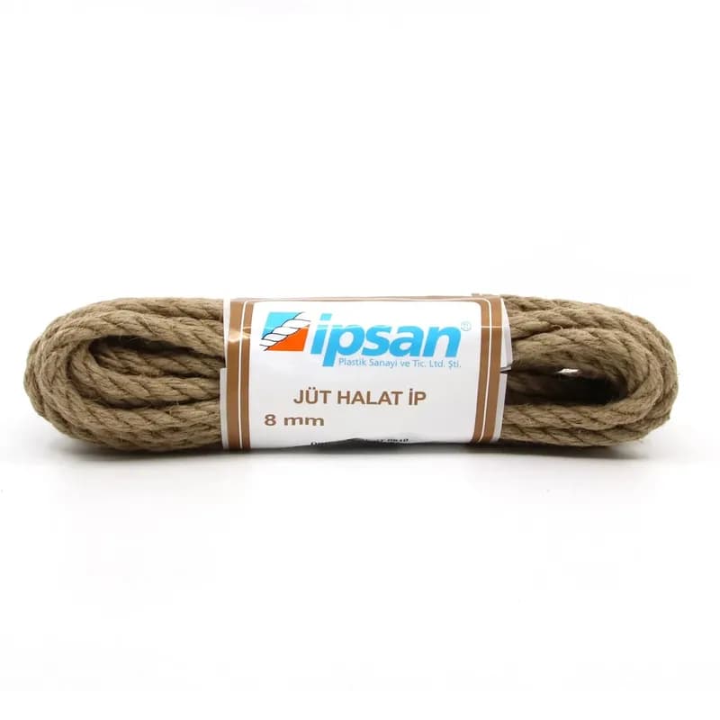 İPSAN Kendir Halat(jüt) 8 mm 20 mt JT0820