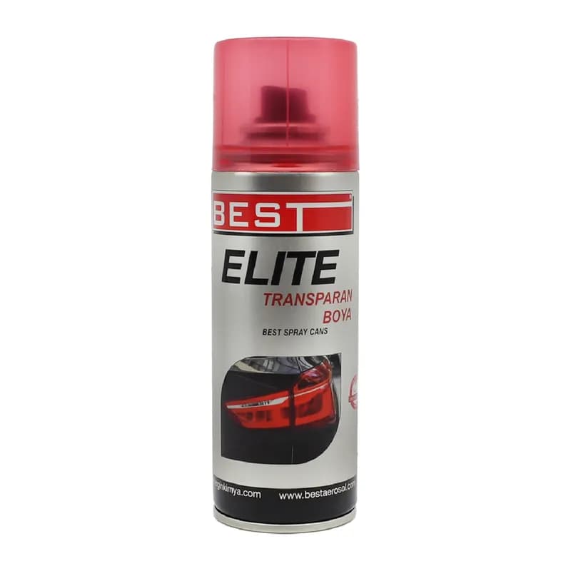 BEST Elite Transparan Far Boyası 200 ml Kırmızı