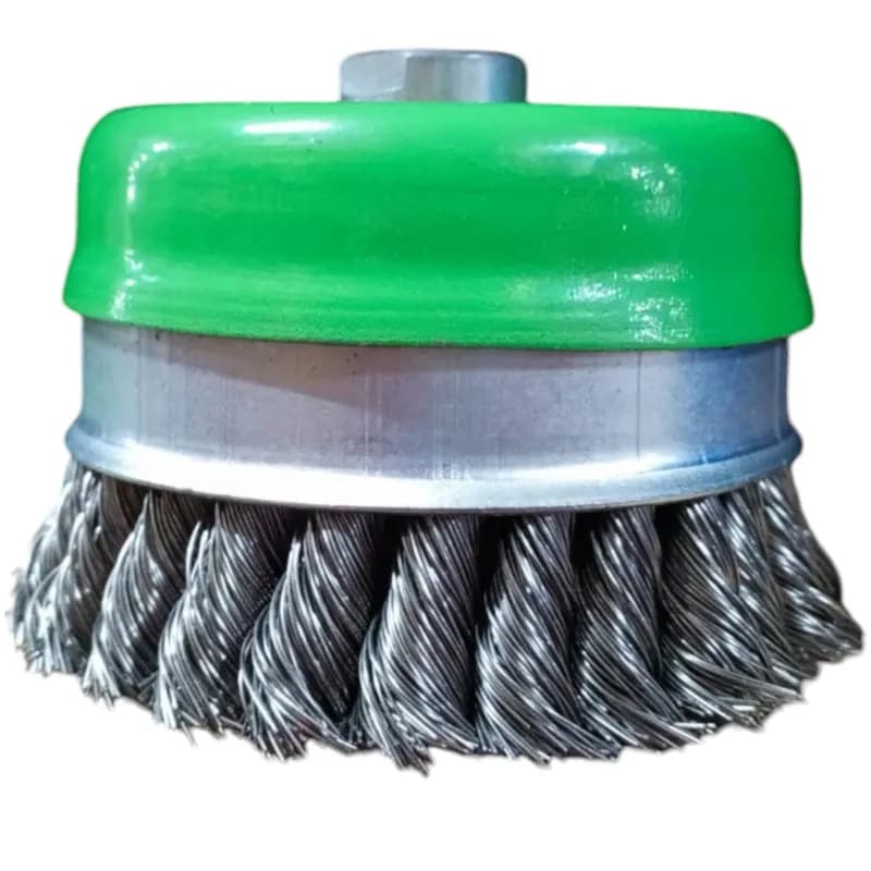 CTM Paslanmaz Burgulu Çanak Fırça (PBC-100) 100 mm