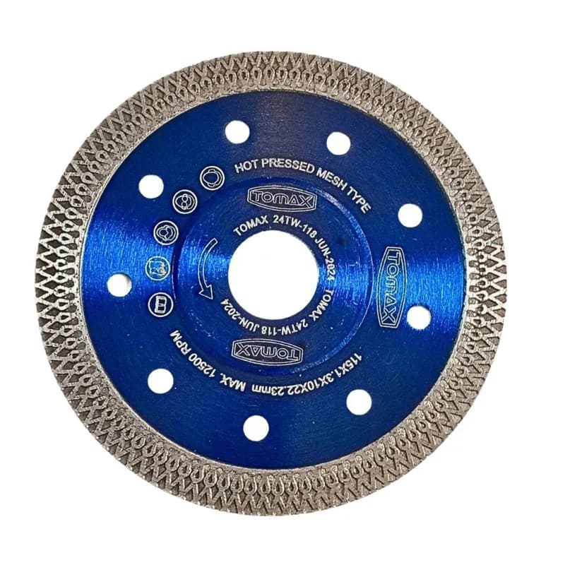Tomax Çapraz Dişli Mavi Hassas Kesme 115x1.3x22