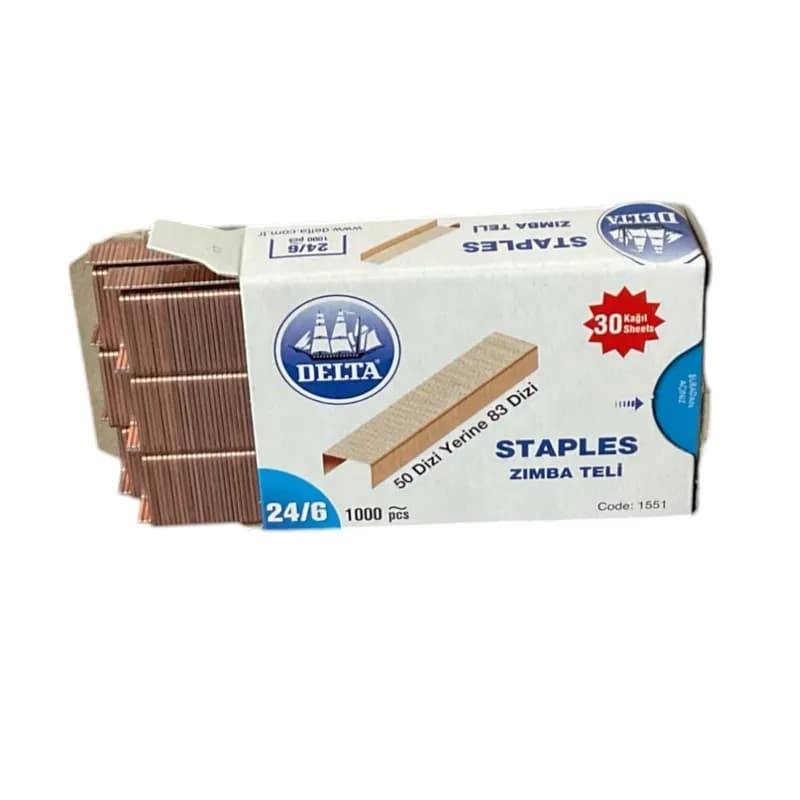 DELTA Ofis Zımba Teli 24/6 (10 Lu)
