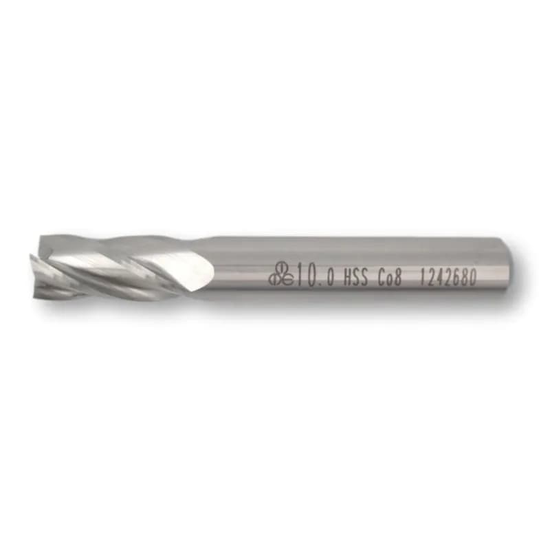 MTE HSSE Parmak Freze Kısa DIN844 10 mm 276181000
